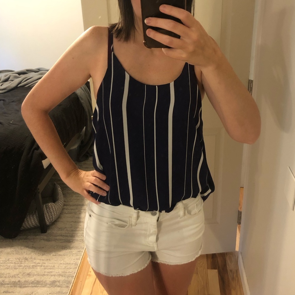 Striped Racerback Tank - Picture 2 of 5